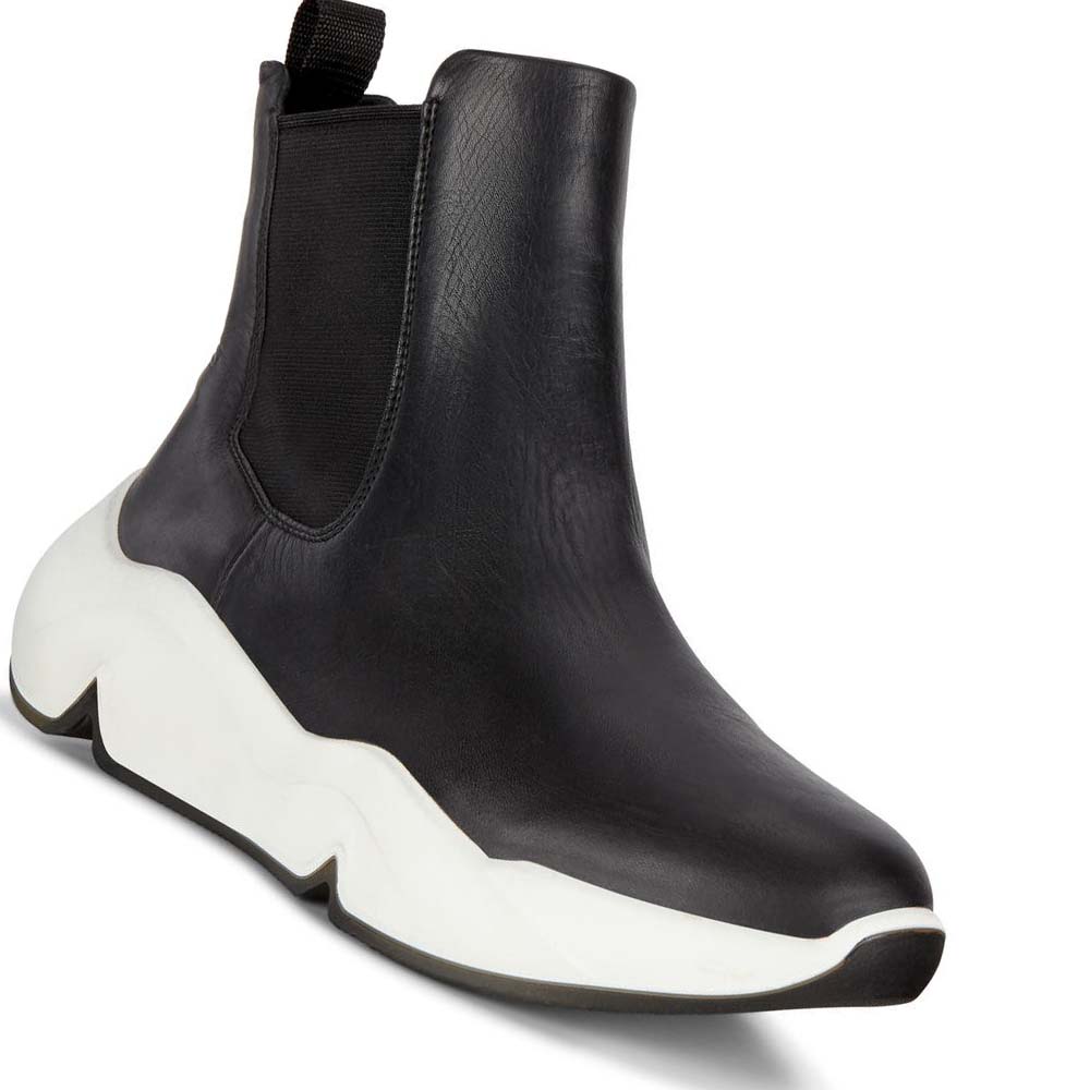 Women's Ecco Chunky Chelsea Boots Black | USA 8TCE